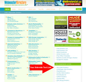 Webmaster Directory Links